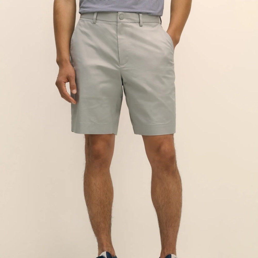 Brooks Brothers 9" Performance Series Stretch Shorts for men grey NWT sz 38